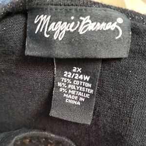 Maggie Barnes Elegant Black Blouse